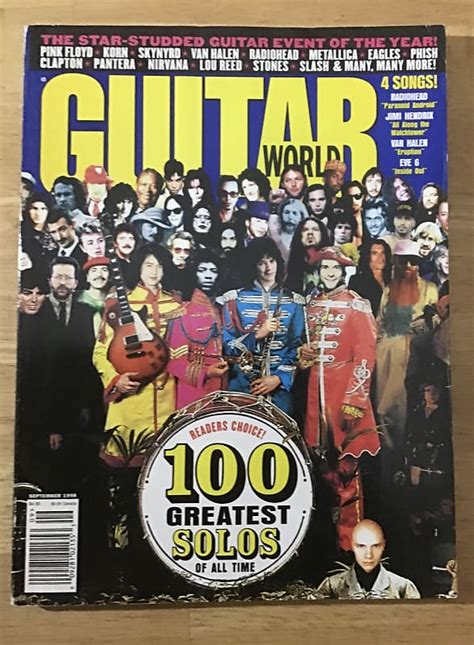Guitar World Magazine Back Issue September Red Hot Reverb