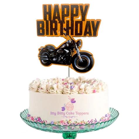 Harley Davidson Cake Topper Itty Bitty Cake Toppers