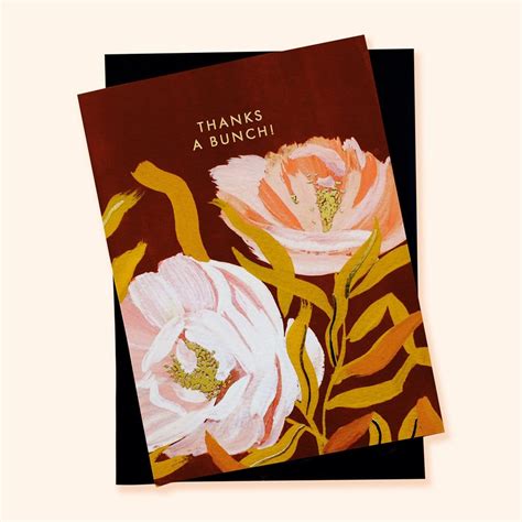 Illustrated Floral Thank You Card Annie Dornan Smith