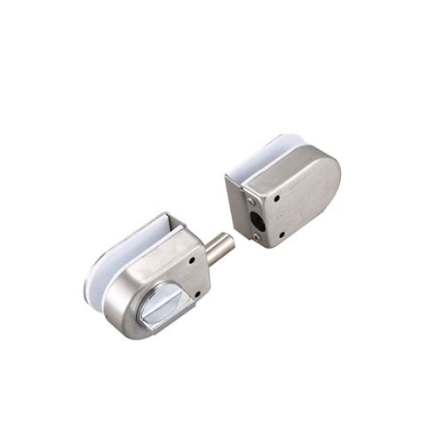 Stainless Steel Glass Door Latches Lock Bolt 138a Without Drilling For Double Glass Door