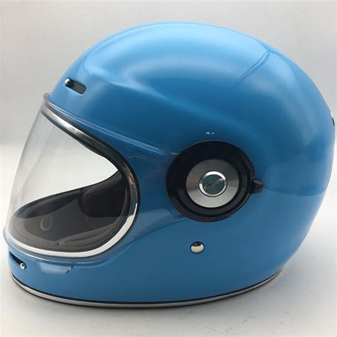 Fiberglass Dot Ece Vintage Retro Full Face Motorcycle Helmets