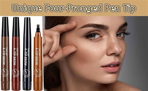 2024 Magic Eyebrow Pencil 4pcs 4color Waterproof 3d