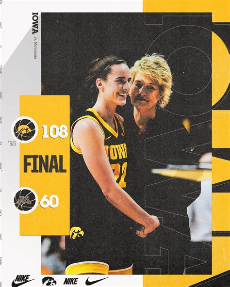 Iowa Women Destroy Minnesota 108 60 As Caitlin Clark Surpasses Lynette