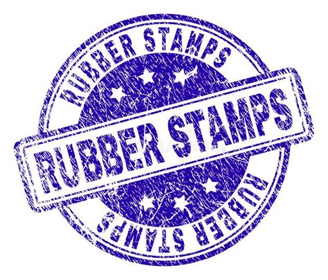 Grunge Textured RUBBER STAMPS Stamp Seal Stock Vector Illustration Of