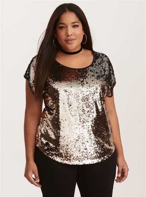 All Over Sequin Top Plus Size Tank Tops New Years Eve Outfits Plus Size Outfits