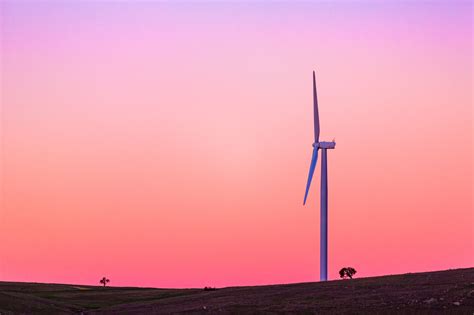 Against The Pink Sky Pink Sky Sky Pink Windmill