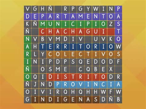 Grado Sopa De Letras Ciencias Sociales Wordsearch