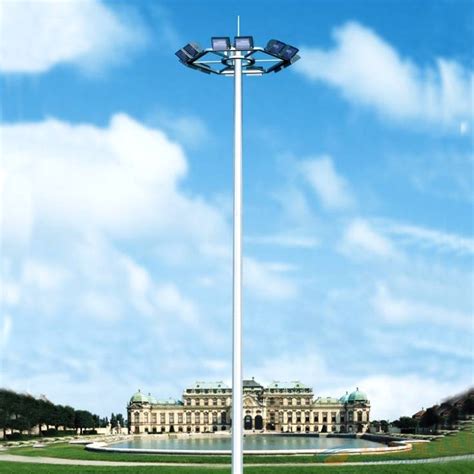 Galvanized Steel High Mast Lighting Pole Smart Street Light Pole