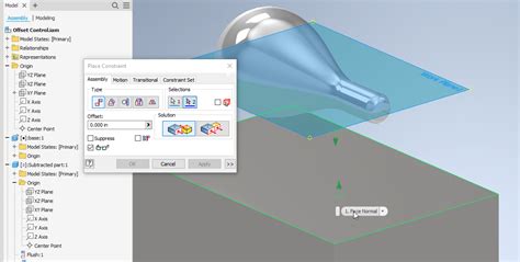 Cómo crear una pieza derivada con desfases en Inventor