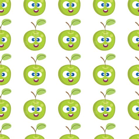 Green Apples Seamless Background Green Apples Seamless Background