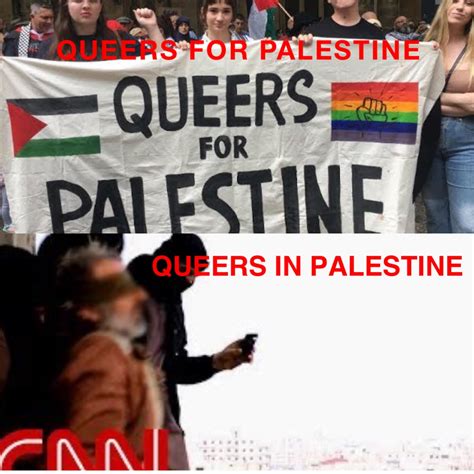 QUEERS FOR PALESTINE QUEERS IN PALESTINE | @cjl252 | Memes