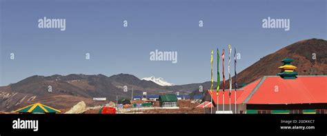 India China International Border At Bum La Pass In Tawang District Of