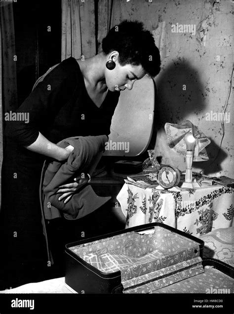 1968 Preparing To Return To Stardom Shirley Bassey Packs Her Little Case Before Leaving Her