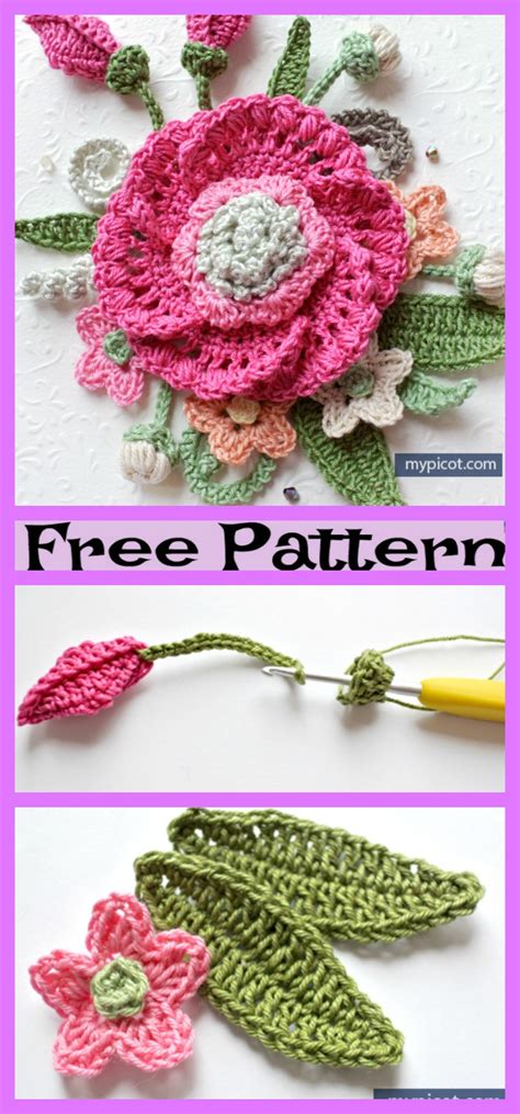 Pretty Crochet Flower Bouquet Free Patterns Diy Ever