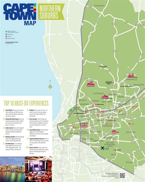 Cape Town Northern Suburbs Map - Ontheworldmap.com