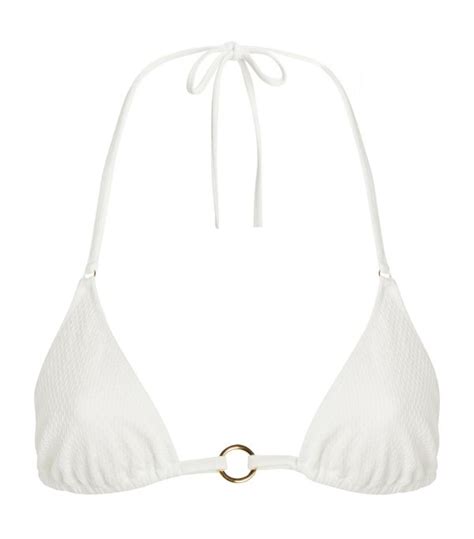 Womens Melissa Odabash White Venice Bikini Top Harrods UK