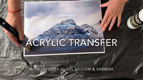 Acrylic Transfer With Gloss Medium And Varnish Liquitex Youtube