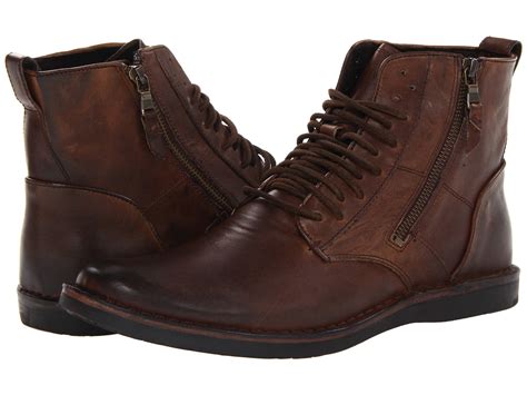 John Varvatos Barrett Side Zip Boot In Brown For Men Lyst