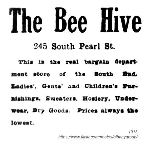 1913 The Bee Hive Department Store AlbanyGroup Archive Flickr