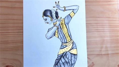 Classical Dance Drawing Bharatanatyam Pencil Drawing YouTube