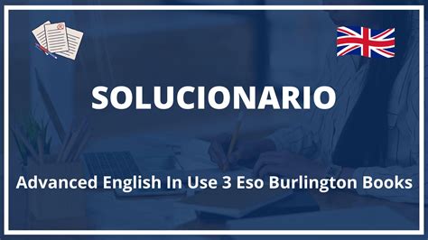 Solucionario Advanced English In Use Eso Burlington Books Pdf