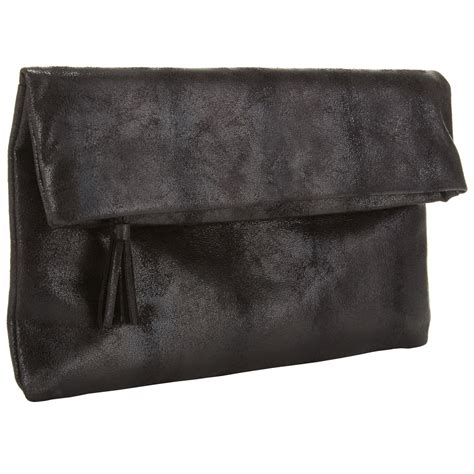 John lewis Shilps Foldover Clutch Bag in Black | Lyst