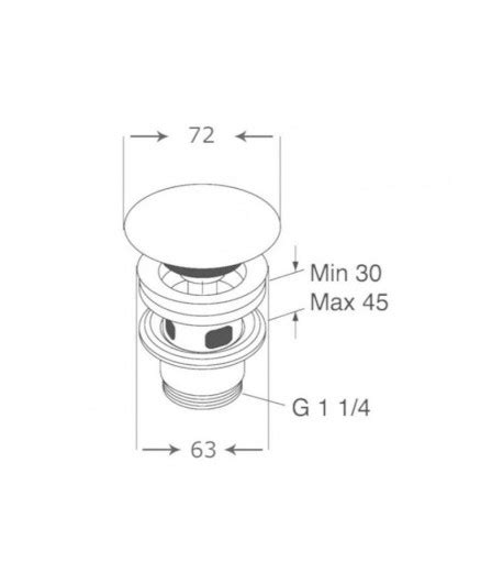 Ventil Ceramic Click Clack Villeroy Boch Cu Preaplin Alb Alpin 8L033401