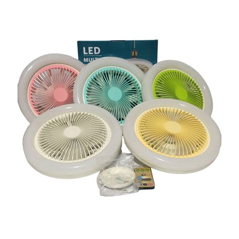 Ripley VENTILADOR LAMPARA FOCO LED CON 3 TONOS DE LUZ Y 3 VELOCIDADES