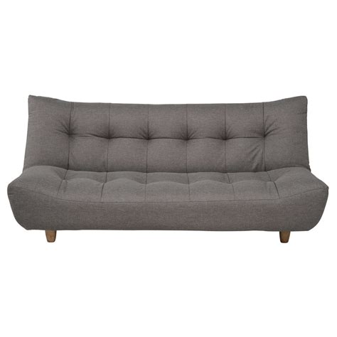 Canapé clic clac convertible 3 places gris Cloud Maisons du Monde