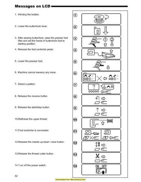 Singer 9960 Sewing Machine Instruction Manual