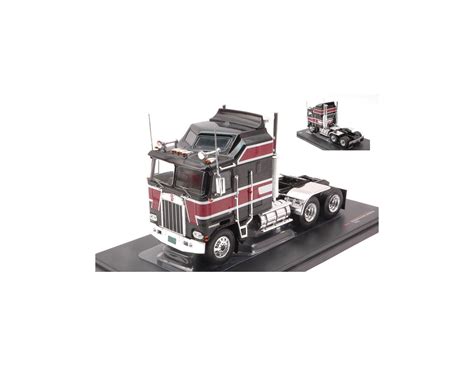 Ixo Model Tr Kenworth K Aerodyne Black Dark Red Modellino