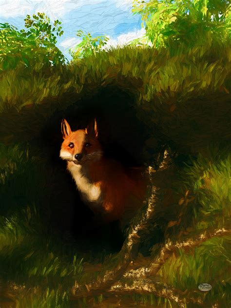 Fox Den Digital Art By Daniel Eskridge