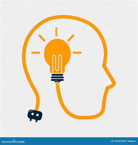 Human Thinking New Idea Vector Illustration Concept Stock Illustration