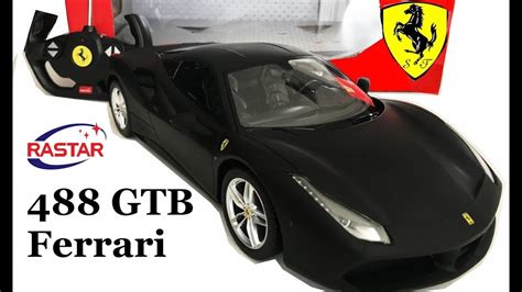 Ferrari 488 Gtb Black Super Car Rc Remote Control Rastar Supercar