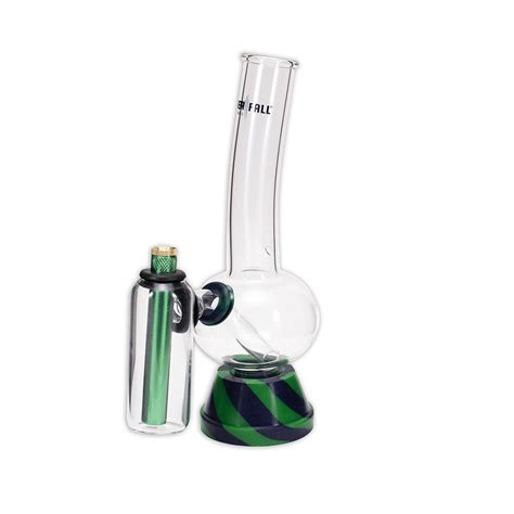 Zap Squash Glass Bong Blue And Green Chamber The Bong Shop