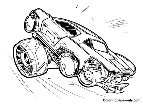 Rocket League Coloring Pages to Print - Free Printable Coloring Pages