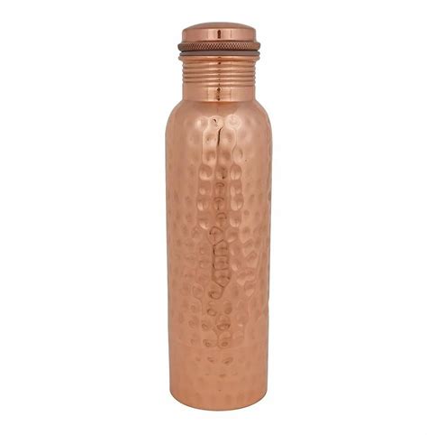 1000 ML Hammered Curved Copper Water Bottle At Rs 350 Piece In