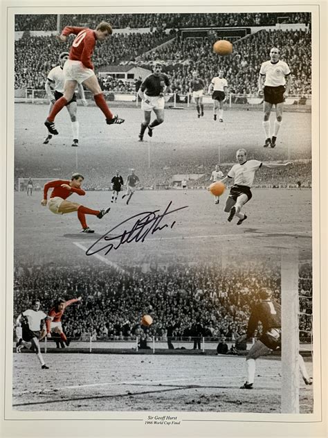 Signed Geoff Hurst England World Cup Final Montage Its Signed