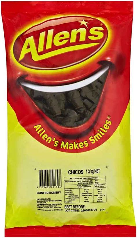 Allen's Chicos 1.3kg | Candy Bar Sydney