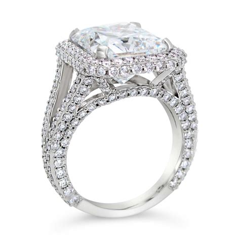 6ct Radiant Cut And Diamond Ring • Matt Meis