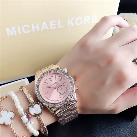 [กล่องฟรี] พร้อมแล้ว นาฬิกาข้อมือสุภาพสตรีแบรนด์หรูรุ่น Michael Kors