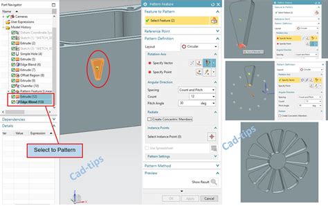 Pattern Feature – cad-tips