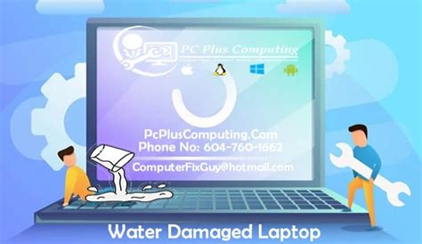 Water Damaged Laptop - Business IT Services