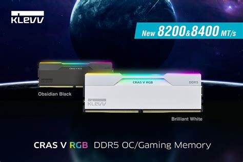 Klevv Unveils Cras V Rgb Brilliant White Edition Ddr Gaming Memory