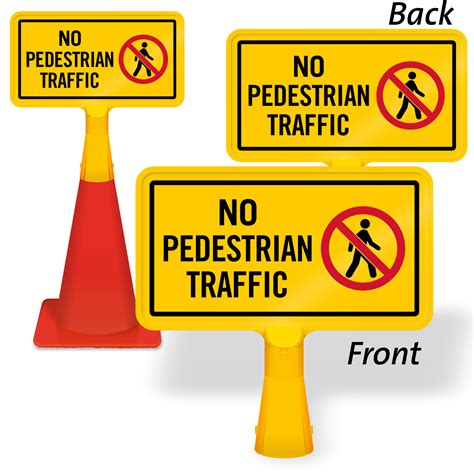 No Crossing | No Pedestrian Traffic Signs