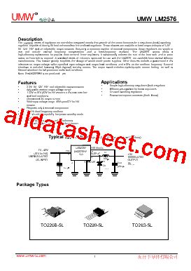 LM2576T-ADJ Datasheet(PDF) - Guangdong Youtai Semiconductor Co., Ltd.