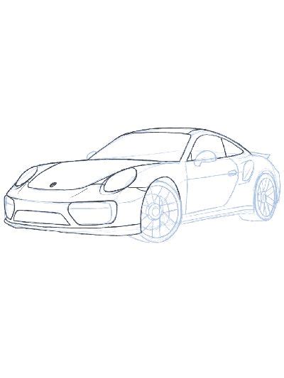 How To Draw Porsche Art Craft