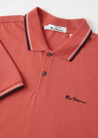 Ben Sherman Red Tipped Polo Shirt Matalan