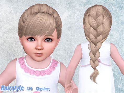 The Sims Resource Skysims Hair Toddler 219n