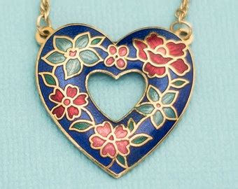 Avon Heart Pendant Etsy